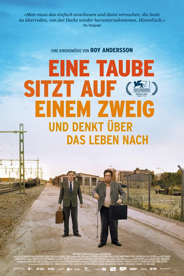 Eine Taube sitzt auf einem Zweig und denkt über das Leben nach